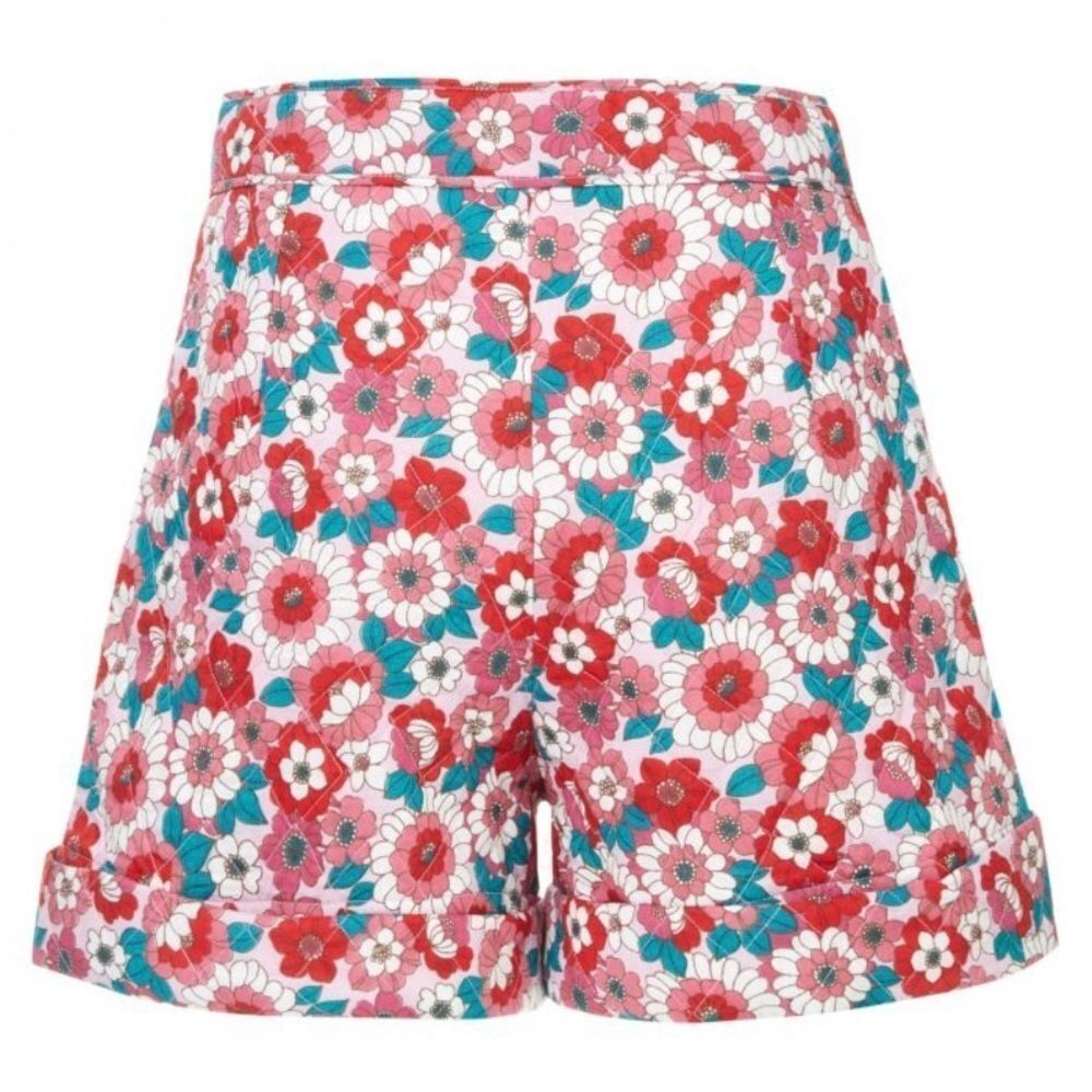 ANTIK BATIK Blossom Quilted Shorts Red Size Small - Picture 6 of 8